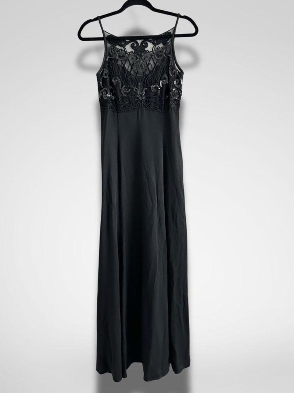 Vintage 90s Cache Black Evening Dress